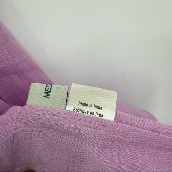 Benaras by Citrus Santorini Sylvia Puff Sleeve Dress Beaded Embellished Size M - Picture 11 of 13